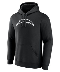 Alternative view of Los Angeles Chargers Personalized Name & Number Pullover Hoodie – Black