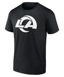 Alternative view of Los Angeles Rams Personalized Name & Number Monochrome T-Shirt – Black