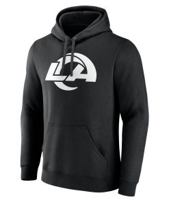 Alternative view of Los Angeles Rams Personalized Name & Number Pullover Hoodie – Black