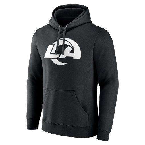 Los Angeles Rams Personalized Name & Number Pullover Hoodie – Black - Image 2