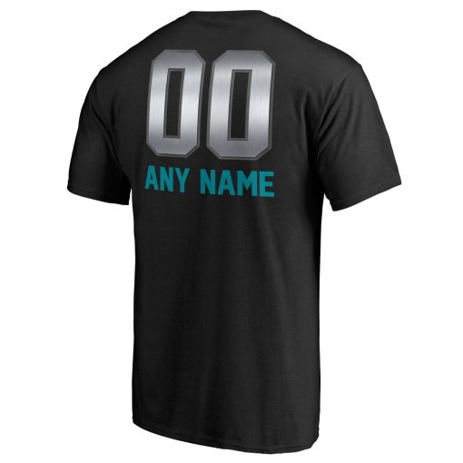 Miami Dolphins Personalized Midnight Mascot T-Shirt – Black - Image 3