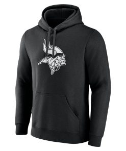 Alternative view of Minnesota Vikings Personalized Name & Number Pullover Hoodie – Black