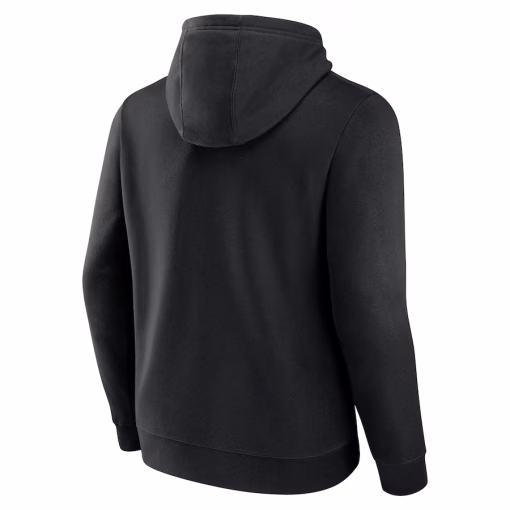 Minnesota Vikings Primary Logo Team Lockup Fitted Pullover Hoodie – Black - Image 3