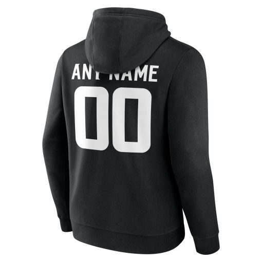 Minnesota Vikings  Team Authentic Custom Pullover Hoodie – Black - Image 3