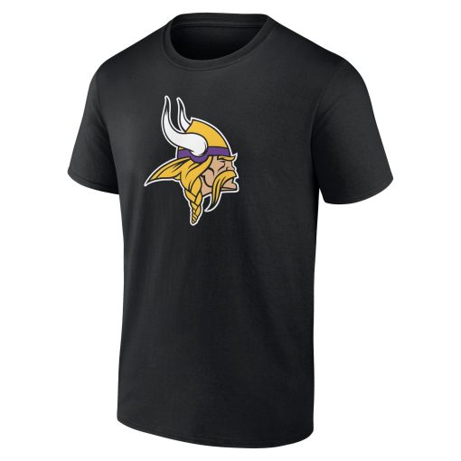 Minnesota Vikings  Team Authentic Custom T-Shirt – Black - Image 2