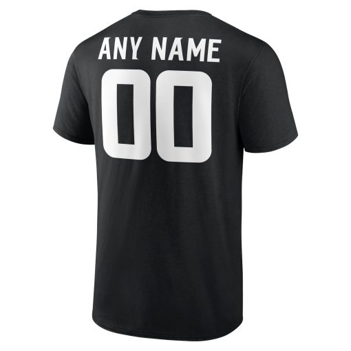 Minnesota Vikings  Team Authentic Custom T-Shirt – Black - Image 3
