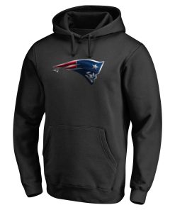 Alternative view of New England Patriots Personalized Midnight Mascot Pullover Hoodie – Black