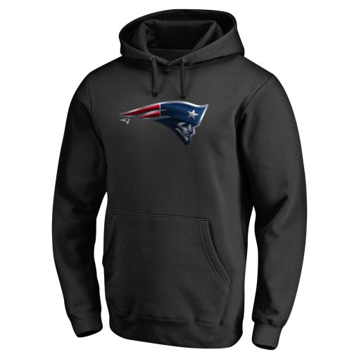 New England Patriots Personalized Midnight Mascot Pullover Hoodie – Black - Image 2