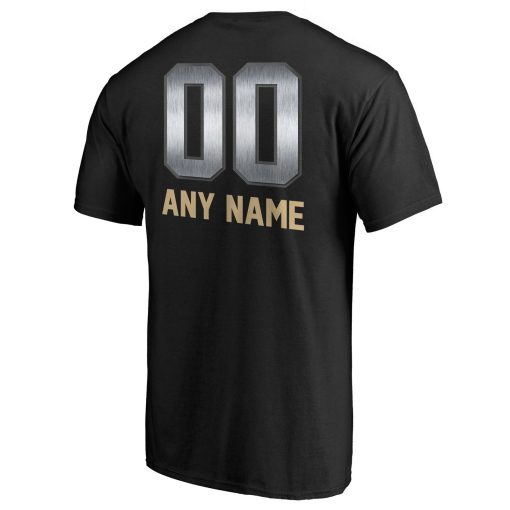 New Orleans Saints Personalized Midnight Mascot T-Shirt – Black - Image 3