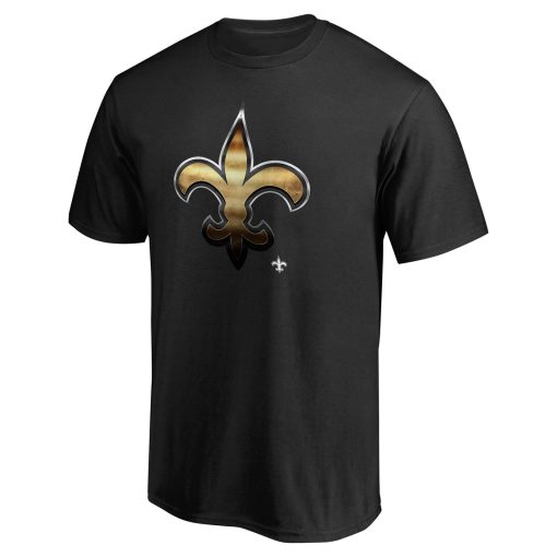 New Orleans Saints Personalized Midnight Mascot T-Shirt – Black - Image 2