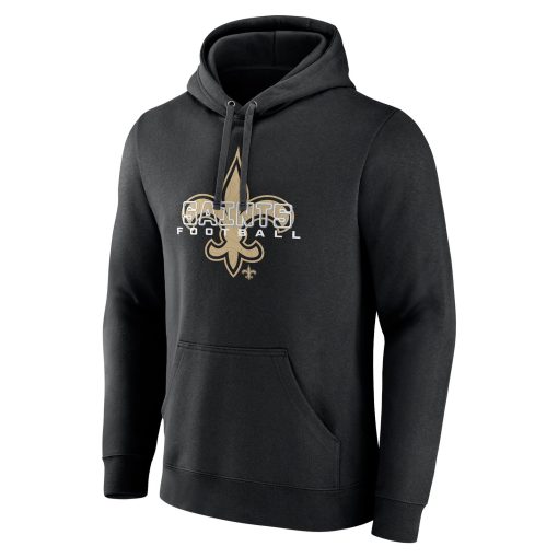 New Orleans Saints Stellar Personalized Name & Number Pullover Hoodie – Black - Image 2