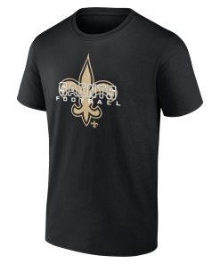 Alternative view of New Orleans Saints Stellar Personalized Name & Number T-Shirt – Black