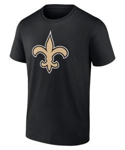Alternative view of New Orleans Saints Team Authentic Personalized Name & Number T-Shirt – Black