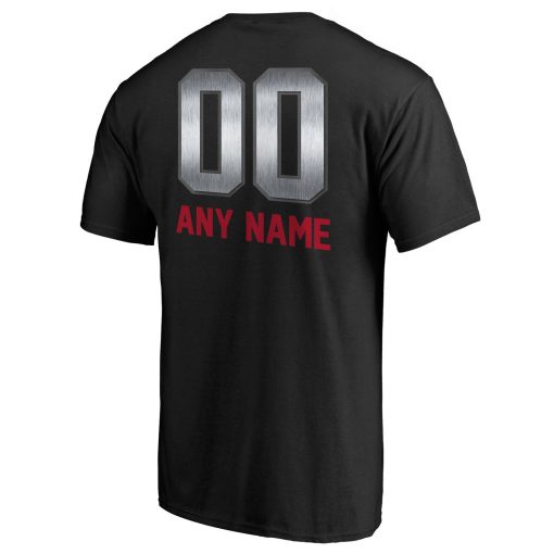 New York Giants Personalized Midnight Mascot T-Shirt – Black - Image 3