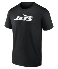 Alternative view of New York Jets Personalized Name & Number Monochrome T-Shirt – Black