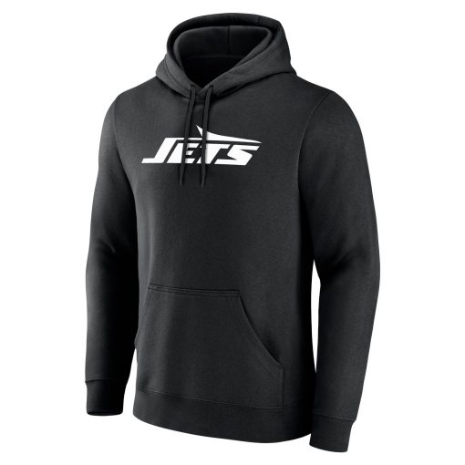 New York Jets  Team Authentic Custom Pullover Hoodie – Black - Image 2