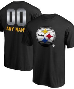 Pittsburgh Steelers Personalized Midnight Mascot T-Shirt – Black