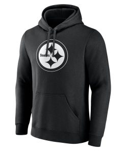 Alternative view of Pittsburgh Steelers Personalized Name & Number Pullover Hoodie – Black