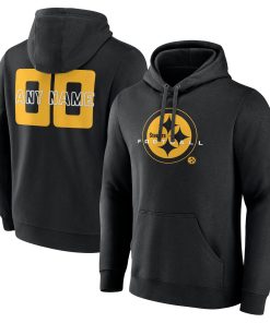 Pittsburgh Steelers Stellar Personalized Name & Number Pullover Hoodie – Black