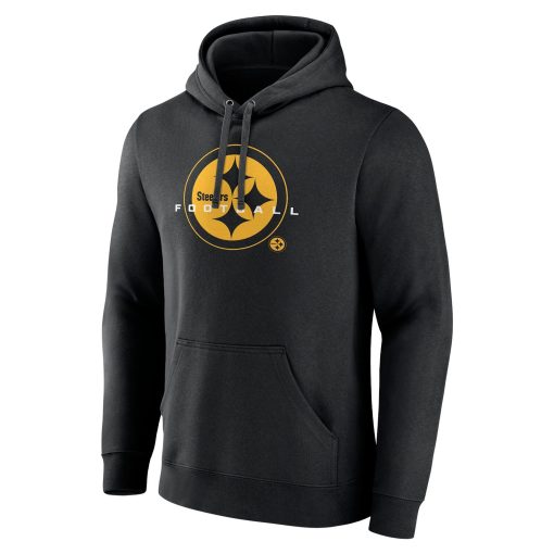 Pittsburgh Steelers Stellar Personalized Name & Number Pullover Hoodie – Black - Image 2