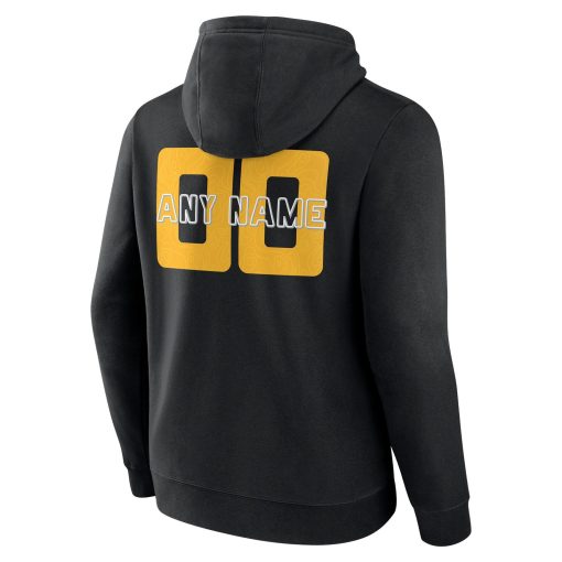 Pittsburgh Steelers Stellar Personalized Name & Number Pullover Hoodie – Black - Image 3