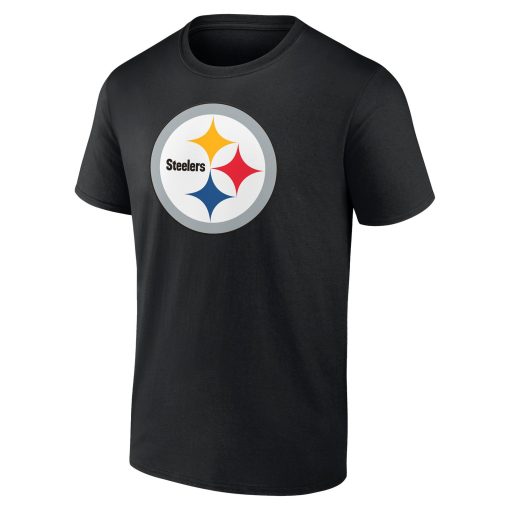 Pittsburgh Steelers Team Authentic Personalized Name & Number T-Shirt – Black - Image 2
