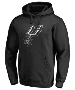 Alternative view of San Antonio Spurs Gradient Logo Pullover Hoodie – Black