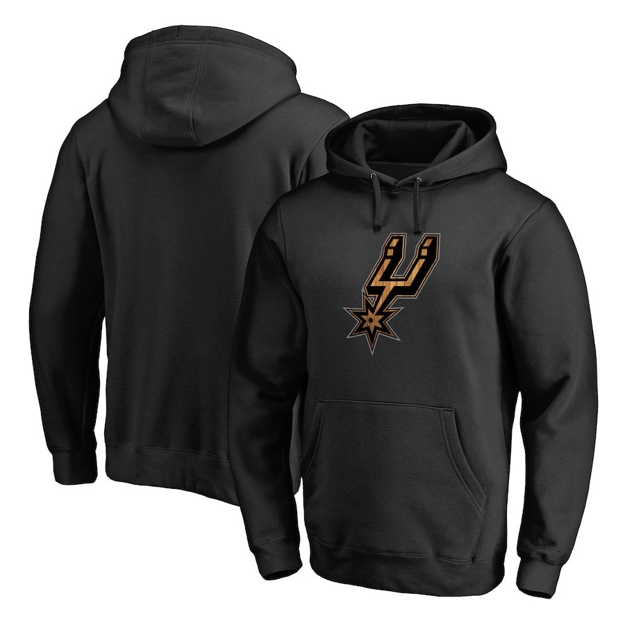 San Antonio Spurs Hardwood Pullover Hoodie – Black
