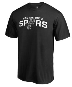 Alternative view of San Antonio Spurs Secondary Logo T-Shirt – Black