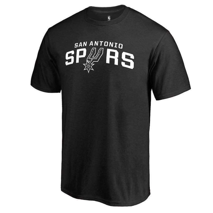 San Antonio Spurs Secondary Logo T-Shirt – Black - Image 2