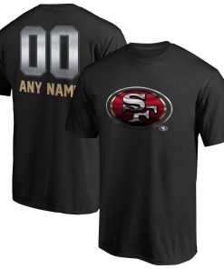 San Francisco 49ers Personalized Midnight Mascot T-Shirt – Black