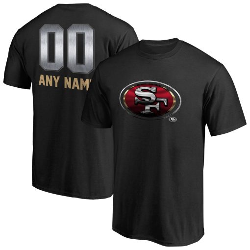 San Francisco 49ers Personalized Midnight Mascot T-Shirt – Black
