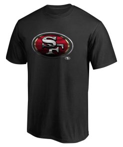 Alternative view of San Francisco 49ers Personalized Midnight Mascot T-Shirt – Black
