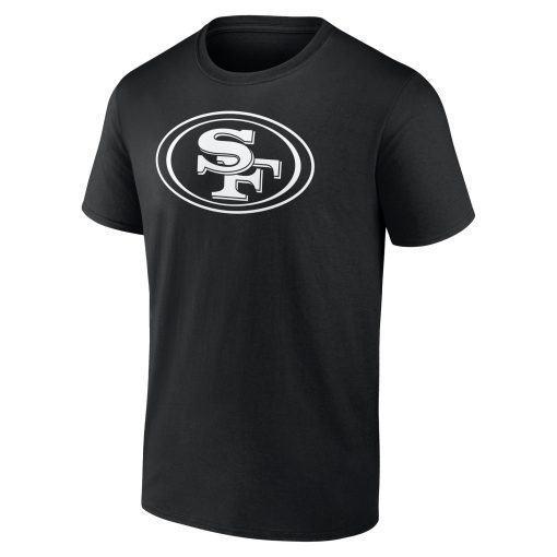 San Francisco 49ers Personalized Name & Number Monochrome T-Shirt – Black - Image 2