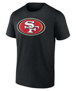 Alternative view of San Francisco 49ers Team Authentic Logo Personalized Name & Number T-Shirt – Black