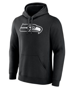 Alternative view of Seattle Seahawks Personalized Name & Number Pullover Hoodie – Black