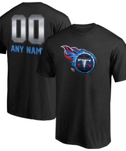 Tennessee Titans Personalized Midnight Mascot T-Shirt – Black