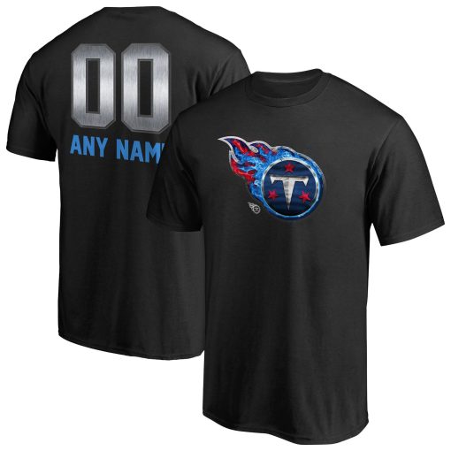Tennessee Titans Personalized Midnight Mascot T-Shirt – Black