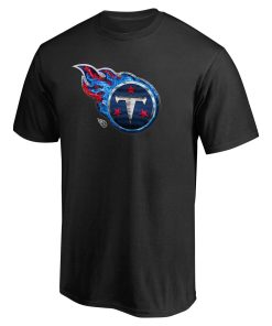 Alternative view of Tennessee Titans Personalized Midnight Mascot T-Shirt – Black