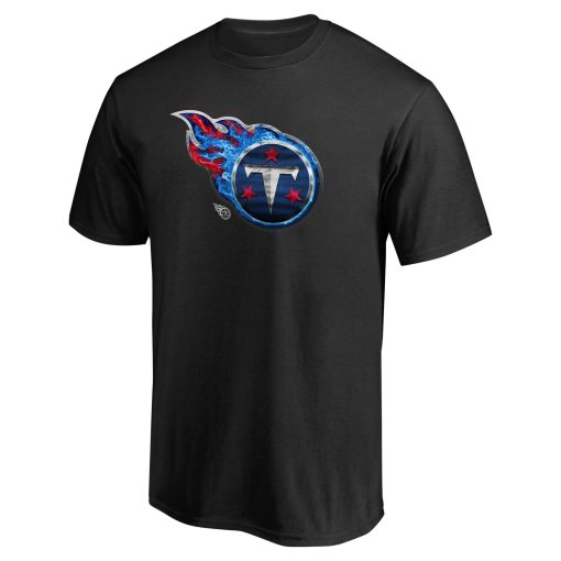 Tennessee Titans Personalized Midnight Mascot T-Shirt – Black - Image 2