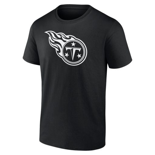 Tennessee Titans Personalized Name & Number Monochrome T-Shirt – Black - Image 2