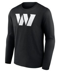 Alternative view of Washington Commanders Personalized Name & Number Monochrome Long Sleeve T-Shirt – Black
