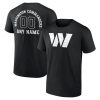 Washington Commanders Personalized Name & Number Monochrome T-Shirt – Black