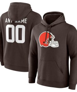 Cleveland Browns  Team Authentic Custom Pullover Hoodie – Brown