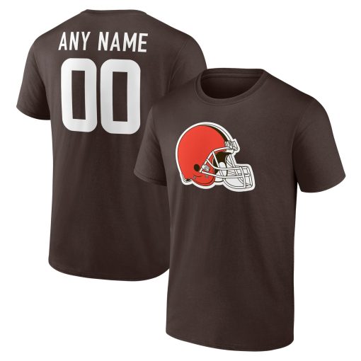 Cleveland Browns  Team Authentic Custom T-Shirt – Brown