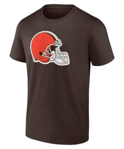 Alternative view of Cleveland Browns  Team Authentic Custom T-Shirt – Brown