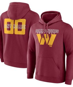 Washington Commanders Stellar Personalized Name & Number Pullover Hoodie – Burgundy