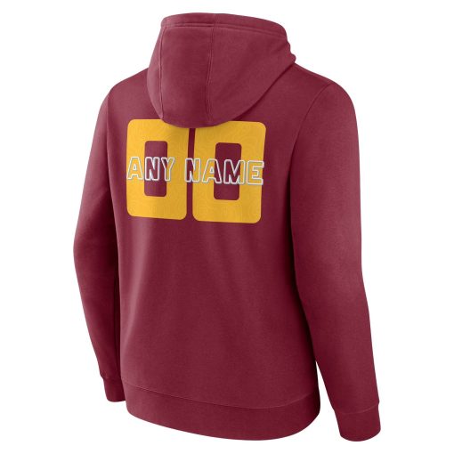Washington Commanders Stellar Personalized Name & Number Pullover Hoodie – Burgundy - Image 3