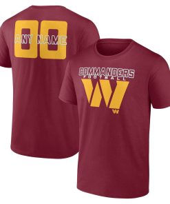 Washington Commanders Stellar Personalized Name & Number T-Shirt – Burgundy