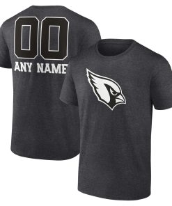 Arizona Cardinals Personalized Name & Number Monochrome T-Shirt – Charcoal